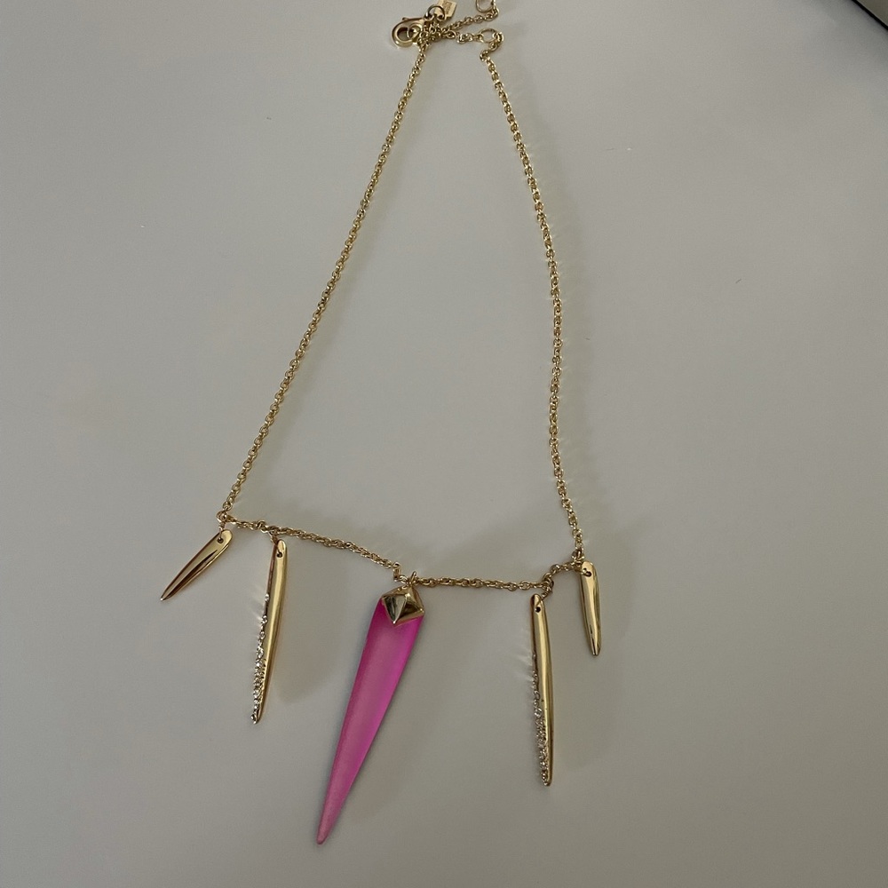 Pink Lucite Alexis Bittar Necklace